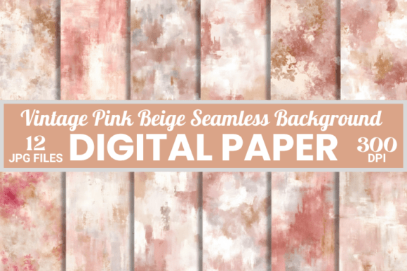 Download Vintage Pink Beige Texture Digital Paper - Texture Collection