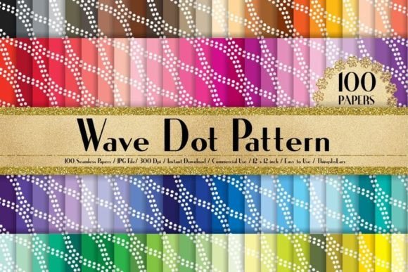 Download Seamless Wave Dot Pattern Papers - Dot pattern Collection