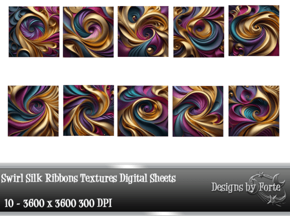 Download Swirl Silk Ribbons Paper Textures - Texture Collection