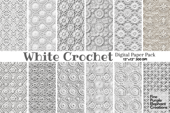 Download White Granny Squares Crochet Texture - Texture Collection