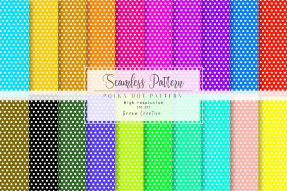 Download Colorful Seamless Polka Dot Pattern Pack - Dot pattern Collection