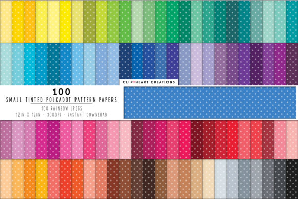 Download 100 Polka Dot Pattern Papers - Premium Bundle