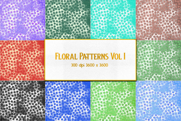 Download Cute Floral Pattern Textures - Vol I - Texture Collection